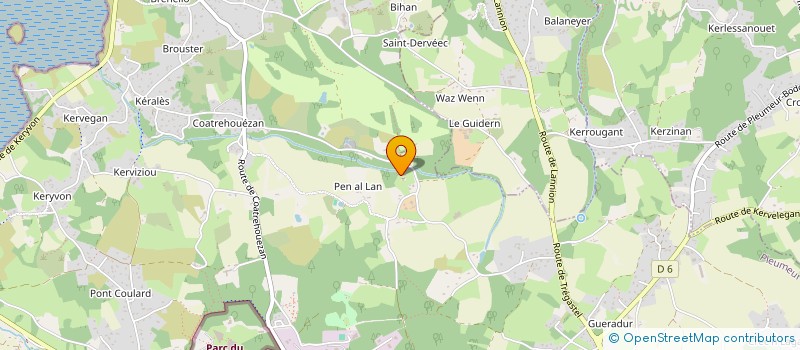 localisation de l'entreprise GOLFHOTEL  PLEUMEUR-BODOU