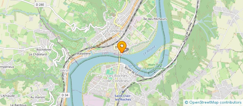 localisation de l'entreprise GOLFILLER à VIENNE
