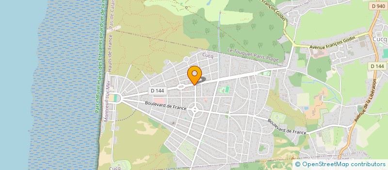 localisation de l'entreprise GOLFIMMO à CUCQ