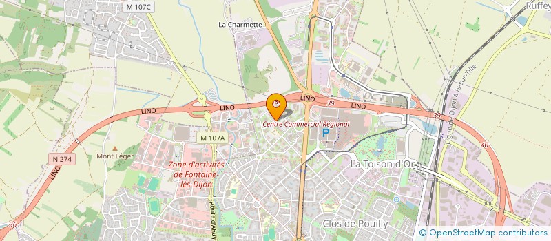 localisation de l'entreprise GOLFIMMO à DIJON