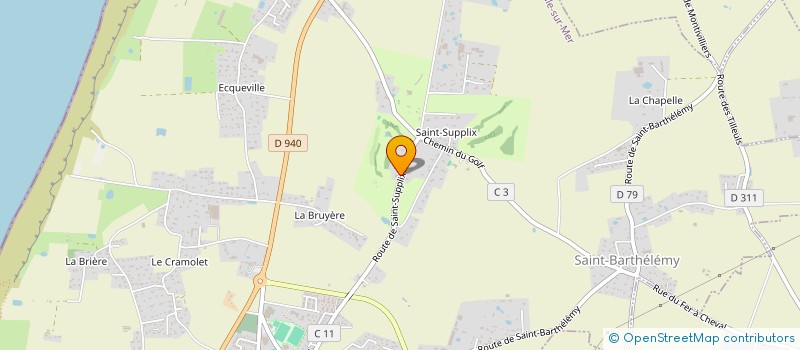localisation de l'entreprise GOLFINE à OCTEVILLE-SUR-MER