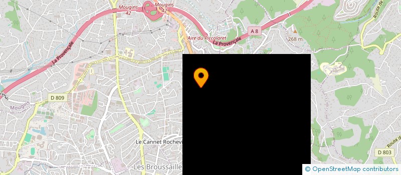 localisation de l'entreprise GOLFING à LE CANNET