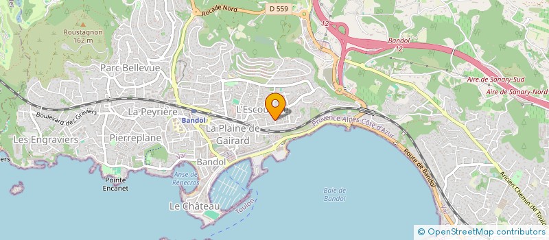 localisation de l'entreprise GOLFLARIEN ETXEA  BANDOL