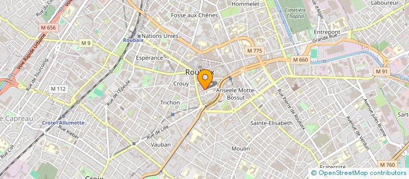 localisation de l'entreprise GOLFRENDEZVOUS SAS à ROUBAIX