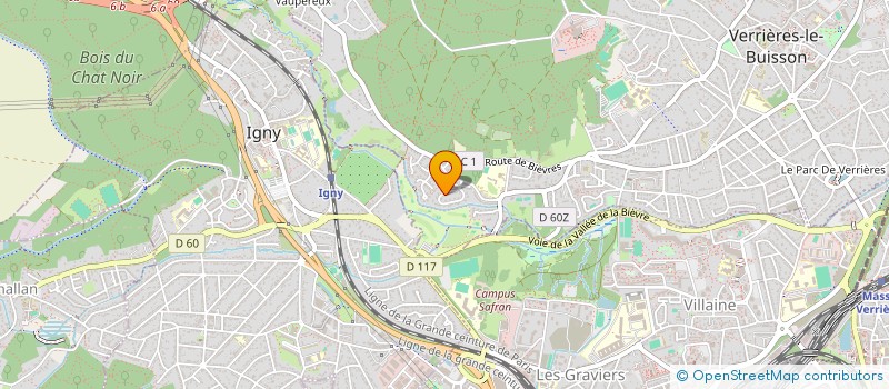localisation de l'entreprise GOLFSTARS SAS à VERRIERES-LE-BUISSON
