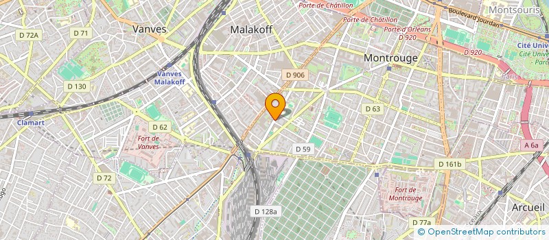 localisation de l'entreprise GOLIATH à ARCUEIL