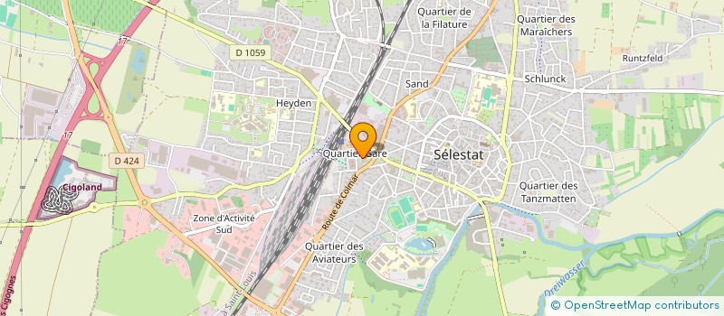 localisation de l'entreprise GOLIATH  SELESTAT