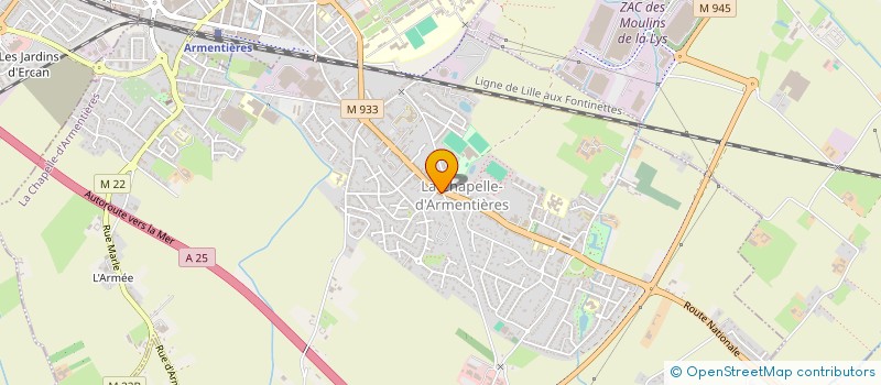 localisation de l'entreprise GOLLETPHIL  LA CHAPELLE-D'ARMENTIERES