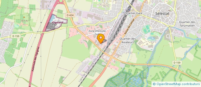 localisation de l'entreprise GOLLMANN ZWICK SAS à SELESTAT