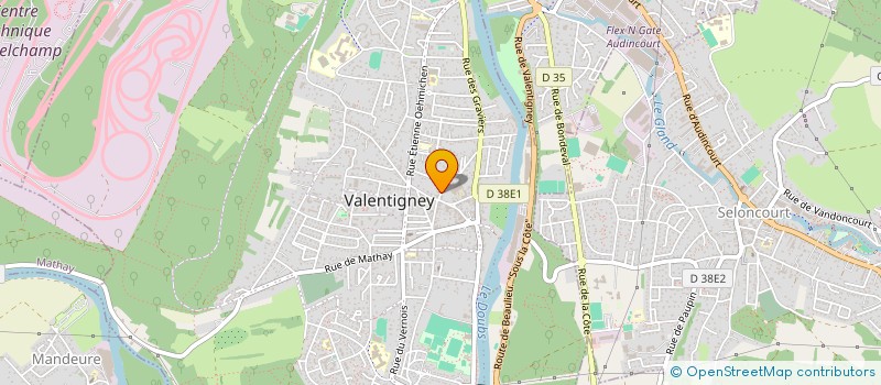 localisation de l'entreprise GOLLS  VALENTIGNEY