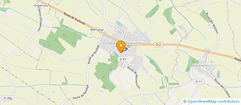 localisation de l'entreprise GOLOBO ACTION  LABASTIDE-BEAUVOIR