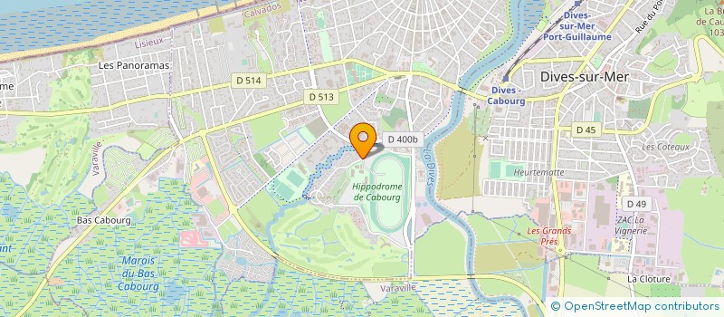 localisation de l'entreprise GOLOREST  CABOURG