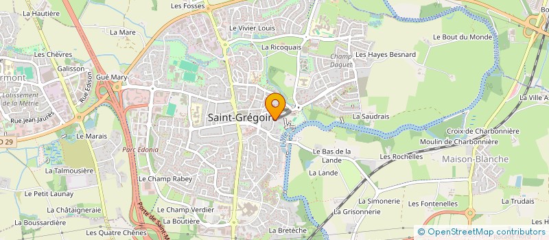 localisation de l'entreprise GOLVAN  SAINT-GREGOIRE