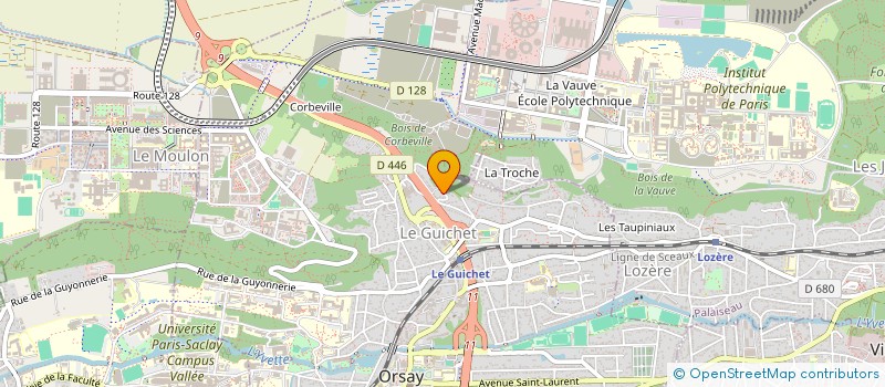 localisation de l'entreprise GOLYS à ORSAY