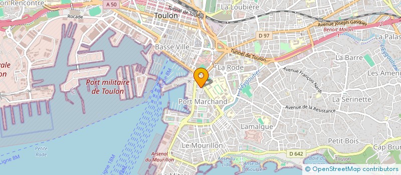 localisation de l'entreprise GOM AIR  TOULON