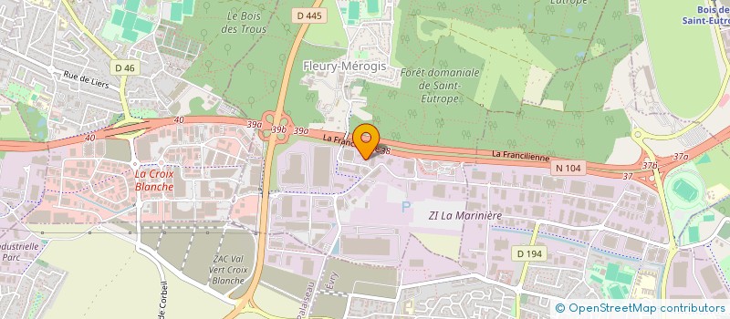 localisation de l'entreprise GOM-ALEX à FLEURY-MEROGIS