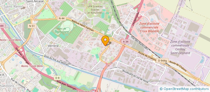 localisation de l'entreprise GOM CHARLEVILLE  REIMS