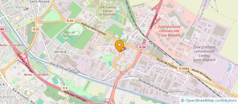 localisation de l'entreprise GOM NANCY  REIMS