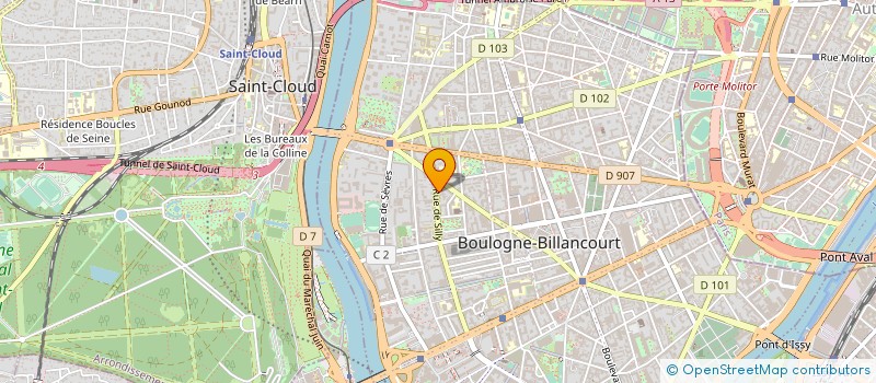 localisation de l'entreprise GOM SERVICES à BOULOGNE-BILLANCOURT