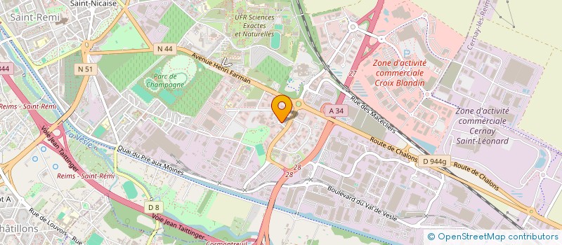 localisation de l'entreprise GOM TROYES  REIMS