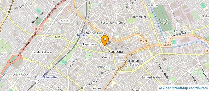 localisation de l'entreprise GOMA CAFE  ROUBAIX