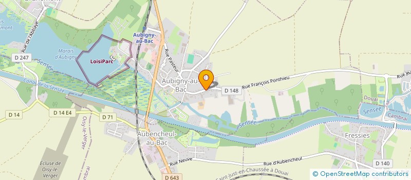 localisation de l'entreprise GOMA II à AUBIGNY-AU-BAC