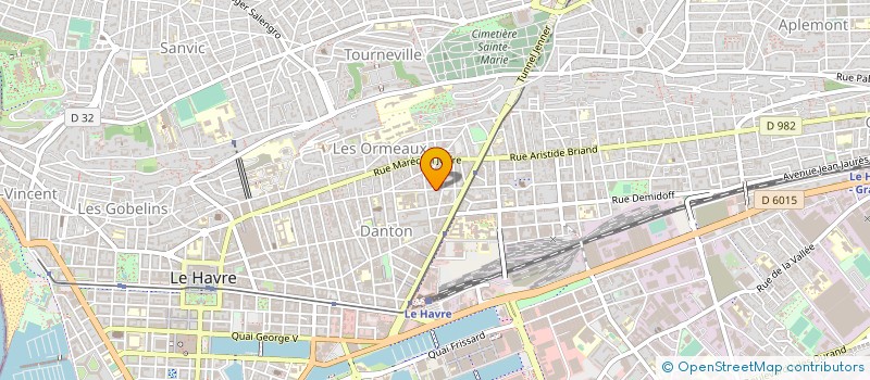 localisation de l'entreprise GOMAN TRAVAUX à LE HAVRE