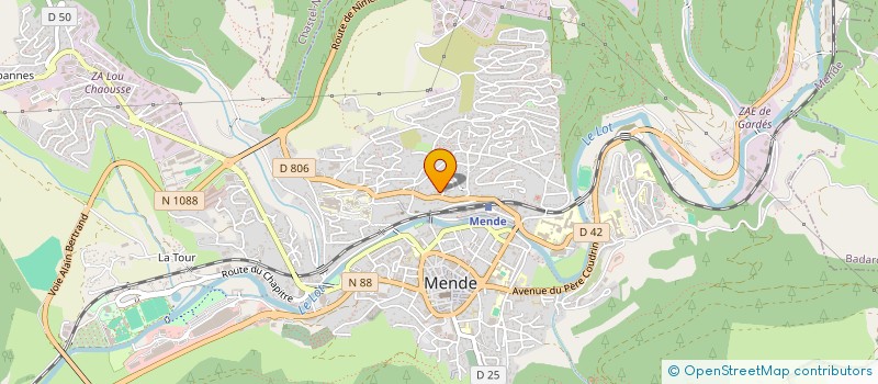 localisation de l'entreprise GOMAR ET FILS  MENDE