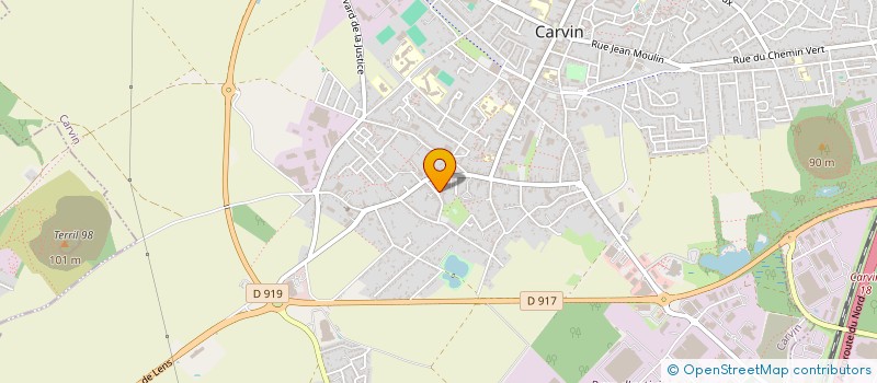 localisation de l'entreprise GOMARSALL  CARVIN