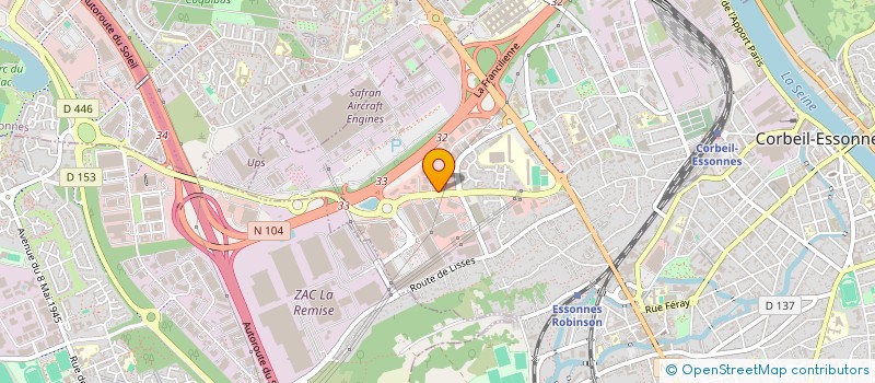 localisation de l'entreprise GOMAT  CORBEIL-ESSONNES