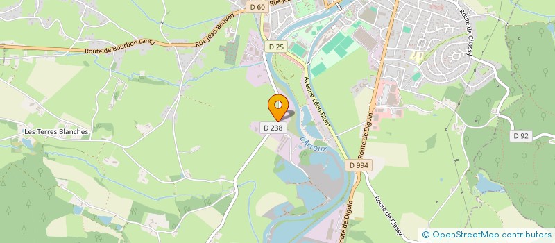 localisation de l'entreprise GOMAVERRE à GUEUGNON