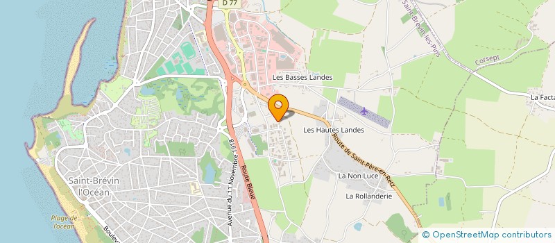 localisation de l'entreprise GOMB'AUTO à SAINT-BREVIN-LES-PINS
