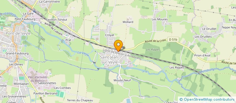localisation de l'entreprise GOMBAUD  SAINT-JEAN-SUR-VEYLE