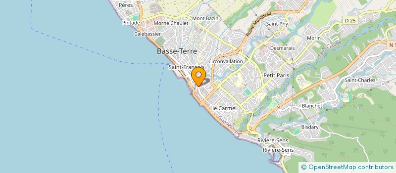 localisation de l'entreprise GOMBAUD-SAINTONGE FFF à BASSE-TERRE