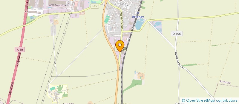 localisation de l'entreprise GOMBAULT  ARTENAY
