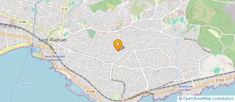 localisation de l'entreprise GOMBE à SAINT-RAPHAEL