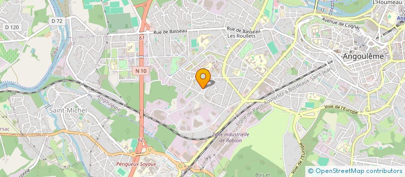 localisation de l'entreprise GOMBEAUD-SEILLIER à ANGOULEME