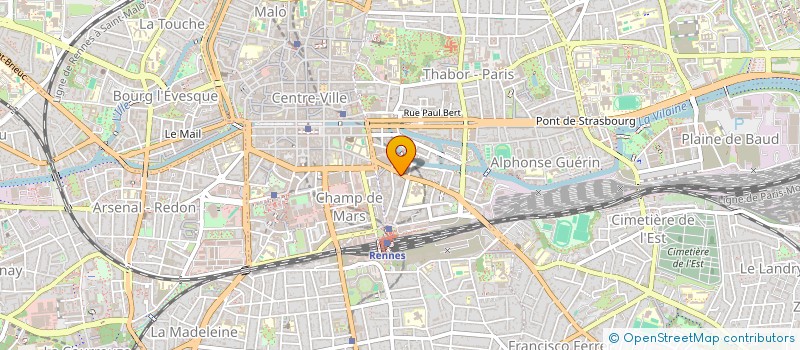 localisation de l'entreprise GOMBERT BENOIT  RENNES