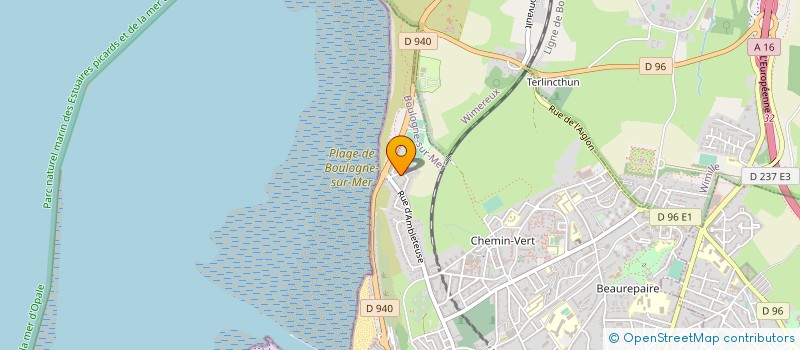 localisation de l'entreprise GOMBERT INVEST  BOULOGNE-SUR-MER