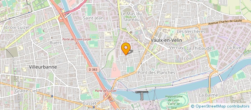 localisation de l'entreprise GOMBESSA à VAULX-EN-VELIN