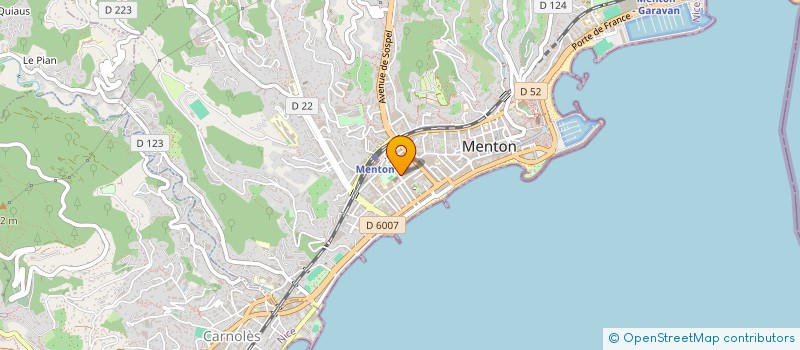 localisation de l'entreprise GOMBIA BERNARD JACQUES  MENTON