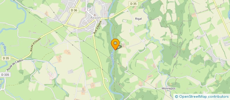 localisation de l'entreprise GOMBO à ASSON