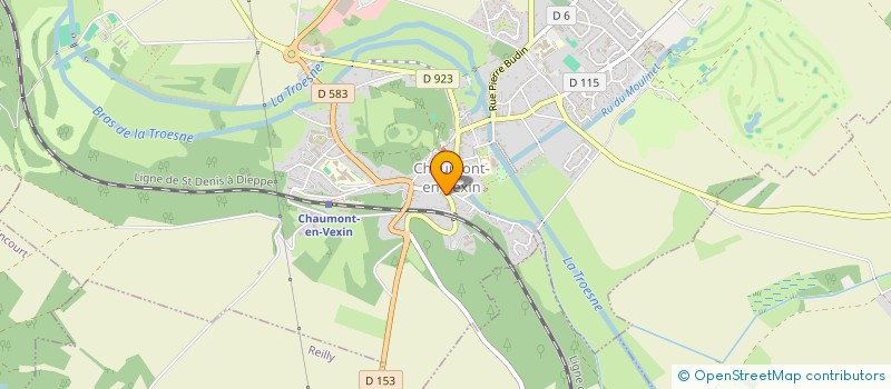 localisation de l'entreprise GOMELINE  CHAUMONT-EN-VEXIN