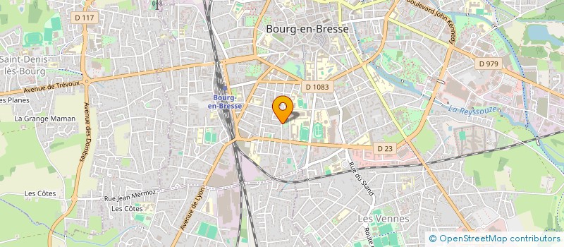 localisation de l'entreprise GOMENTEL à BOURG-EN-BRESSE
