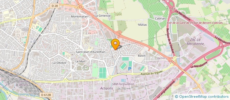 localisation de l'entreprise GOMEPS  BEZIERS