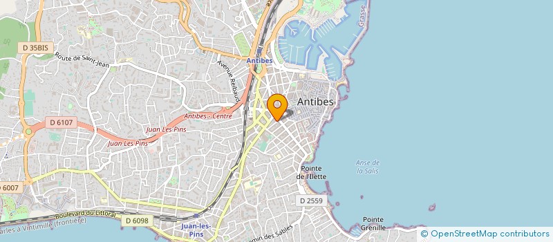 localisation de l'entreprise GOMER à ANTIBES