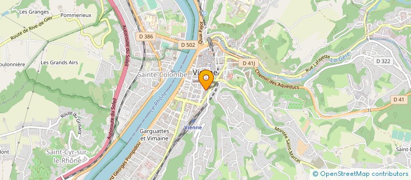 localisation de l'entreprise GOMERO à VIENNE