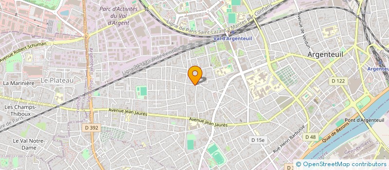localisation de l'entreprise GOMES à ARGENTEUIL