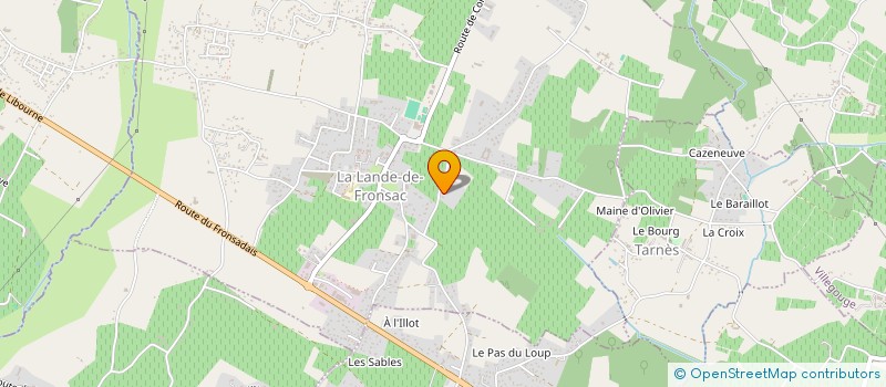 localisation de l'entreprise GOMES CONSTRUCTIONS  LA LANDE-DE-FRONSAC