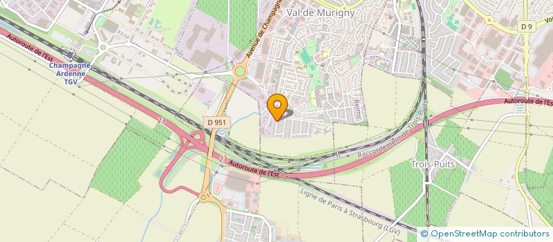 localisation de l'entreprise GOMES MARY HOLDING  REIMS